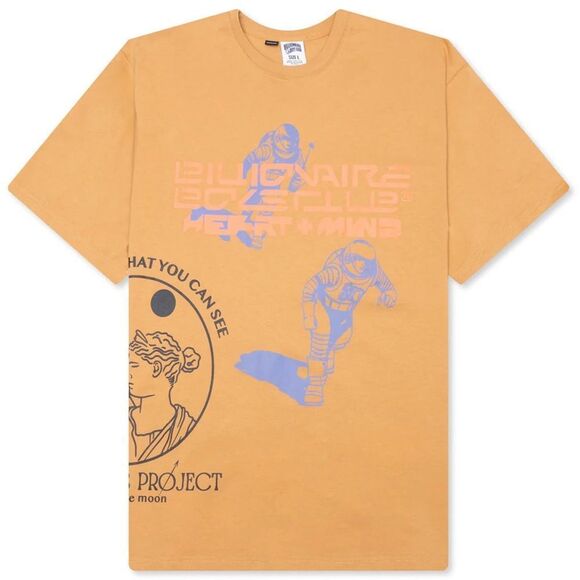 Billionaire Boys Club Tan Short Sleeve Tee BB HUMAN SS TEE in CINNAMON - Picture 3 of 9